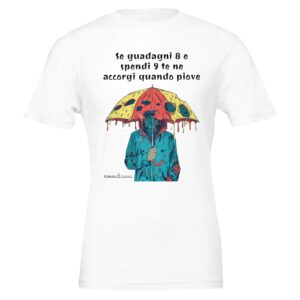 T-shirt girocollo Unisex: Ombrello